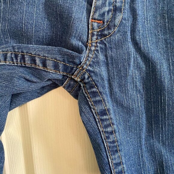 True Religion Women's Johnny Stadium Patch Embroidered Logo Pocket Jeans Size 29 - Picture 7 of 8